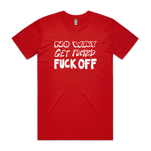 No Way Tee by Lonely Kids Club. All clothing from our T-shirts to our shorts and hoodies are ethically made, and printed packed and shipped from Sydney.