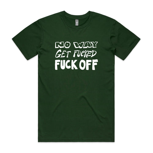 No Way Tee by Lonely Kids Club. All clothing from our T-shirts to our shorts and hoodies are ethically made, and printed packed and shipped from Sydney.