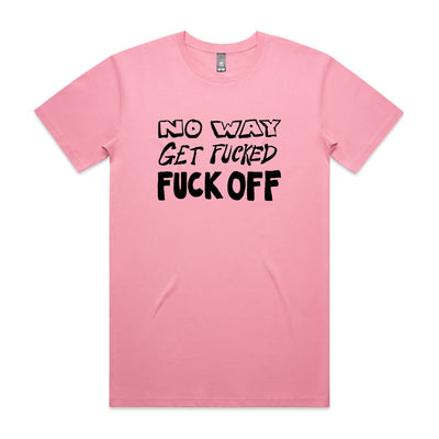 No Way Tee by Lonely Kids Club. All clothing from our T-shirts to our shorts and hoodies are ethically made, and printed packed and shipped from Sydney.