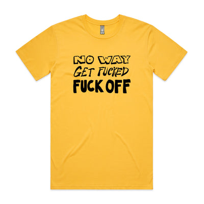 No Way Tee by Lonely Kids Club. All clothing from our T-shirts to our shorts and hoodies are ethically made, and printed packed and shipped from Sydney.