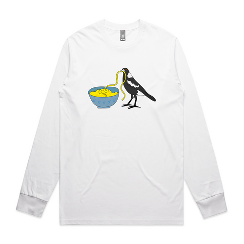 Noodle Maggie Tee by Lonely Kids Club. All clothing from our T-shirts to our shorts and hoodies are ethically made, and printed packed and shipped from Sydney.