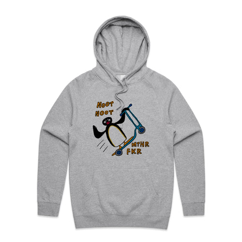 Noot Noot Hoodie by Lonely Kids Club. All clothing from our T-shirts to our shorts and hoodies are ethically made, and printed packed and shipped from Sydney.