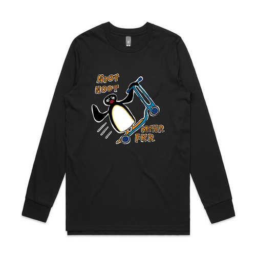 Noot Noot Tee by Lonely Kids Club. All clothing from our T-shirts to our shorts and hoodies are ethically made, and printed packed and shipped from Sydney.