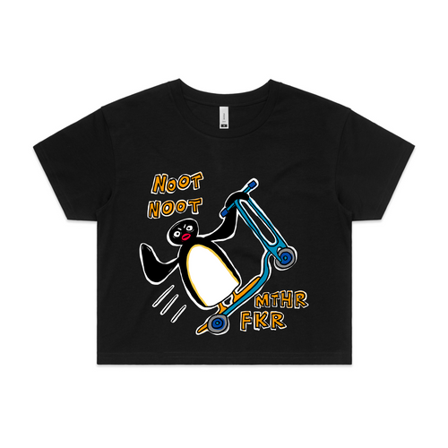 Noot Noot Tee by Lonely Kids Club. All clothing from our T-shirts to our shorts and hoodies are ethically made, and printed packed and shipped from Sydney.