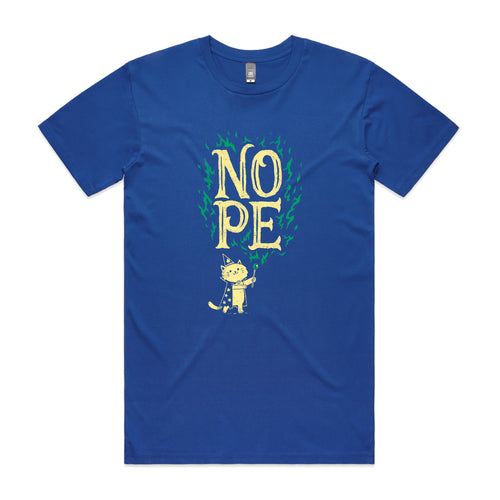 I Cast Nope Tee by Lonely Kids Club. All clothing from our T-shirts to our shorts and hoodies are ethically made, and printed packed and shipped from Sydney.