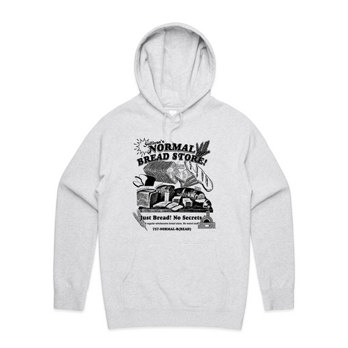Normal Bread Hoodie by Lonely Kids Club. All clothing from our T-shirts to our shorts and hoodies are ethically made, and printed packed and shipped from Sydney.