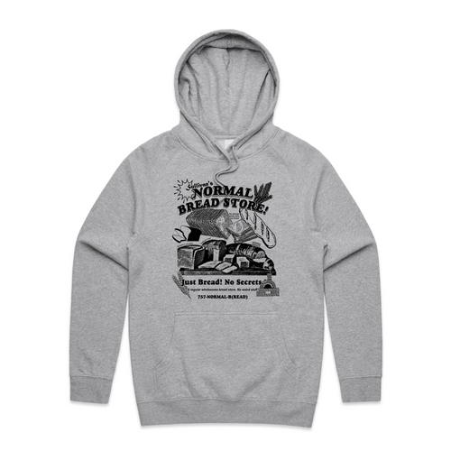 Normal Bread Hoodie by Lonely Kids Club. All clothing from our T-shirts to our shorts and hoodies are ethically made, and printed packed and shipped from Sydney.