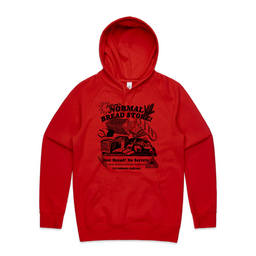 Normal Bread Hoodie by Lonely Kids Club. All clothing from our T-shirts to our shorts and hoodies are ethically made, and printed packed and shipped from Sydney.