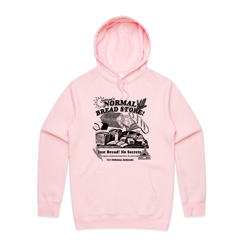 Normal Bread Hoodie by Lonely Kids Club. All clothing from our T-shirts to our shorts and hoodies are ethically made, and printed packed and shipped from Sydney.
