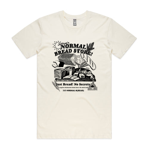 Normal Bread Tee by Lonely Kids Club. All clothing from our T-shirts to our shorts and hoodies are ethically made, and printed packed and shipped from Sydney.