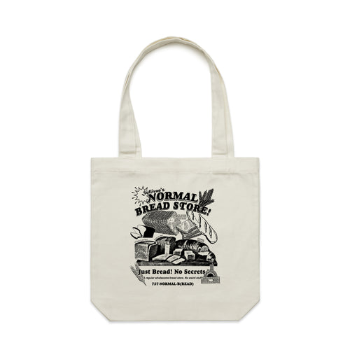 Normal Bread Tote by Lonely Kids Club. All clothing from our T-shirts to our shorts and hoodies are ethically made, and printed packed and shipped from Sydney.