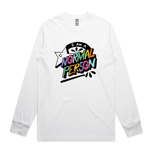 Normal Person Tee by Lonely Kids Club. All clothing from our T-shirts to our shorts and hoodies are ethically made, and printed packed and shipped from Sydney.