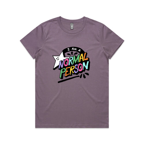 Normal Person Tee by Lonely Kids Club. All clothing from our T-shirts to our shorts and hoodies are ethically made, and printed packed and shipped from Sydney.