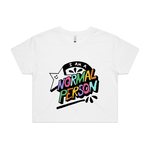 Normal Person Tee by Lonely Kids Club. All clothing from our T-shirts to our shorts and hoodies are ethically made, and printed packed and shipped from Sydney.