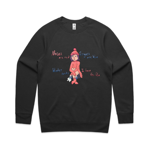 Noses Are Red Jumper by Lonely Kids Club. All clothing from our T-shirts to our shorts and hoodies are ethically made, and printed packed and shipped from Sydney.