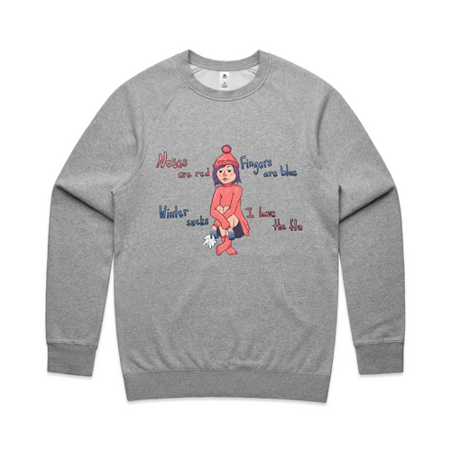 Noses Are Red Jumper by Lonely Kids Club. All clothing from our T-shirts to our shorts and hoodies are ethically made, and printed packed and shipped from Sydney.