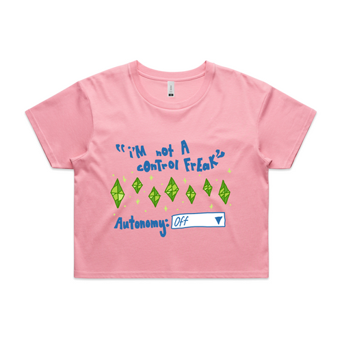 Not A Control Freak Tee by Lonely Kids Club. All clothing from our T-shirts to our shorts and hoodies are ethically made, and printed packed and shipped from Sydney.