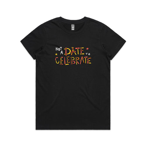 Not A Date To Celebrate Charity Tee by Lonely Kids Club. All clothing from our T-shirts to our shorts and hoodies are ethically made, and printed packed and shipped from Sydney.