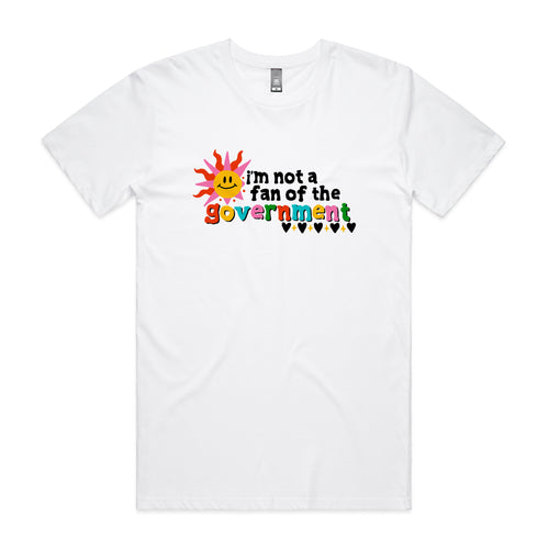 Not A Fan Tee by Lonely Kids Club. All clothing from our T-shirts to our shorts and hoodies are ethically made, and printed packed and shipped from Sydney.