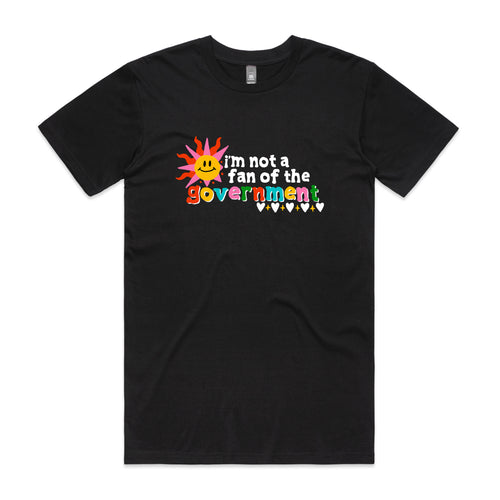 Not A Fan Tee by Lonely Kids Club. All clothing from our T-shirts to our shorts and hoodies are ethically made, and printed packed and shipped from Sydney.