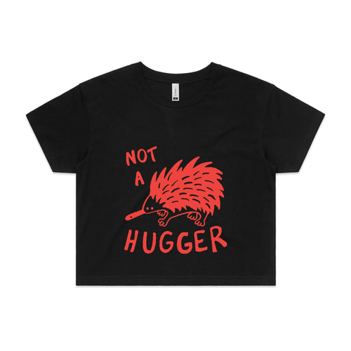 Not A Hugger Tee by Lonely Kids Club. All clothing from our T-shirts to our shorts and hoodies are ethically made, and printed packed and shipped from Sydney.