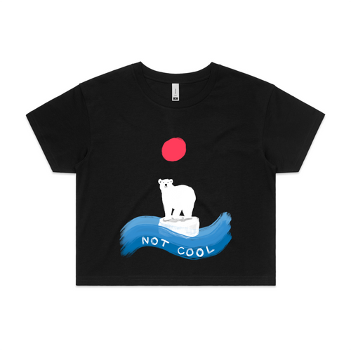 Not Cool Tee by Lonely Kids Club. All clothing from our T-shirts to our shorts and hoodies are ethically made, and printed packed and shipped from Sydney.