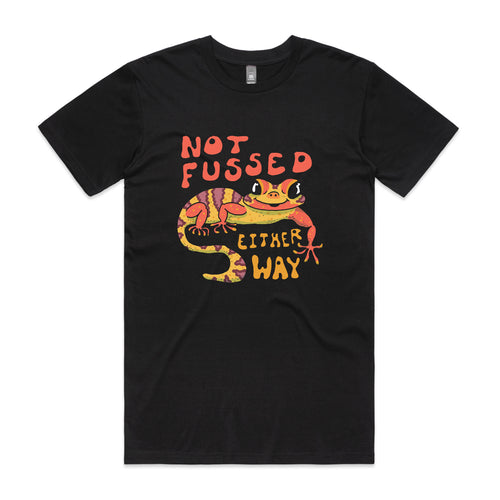 Not Fussed Tee by Lonely Kids Club. All clothing from our T-shirts to our shorts and hoodies are ethically made, and printed packed and shipped from Sydney.