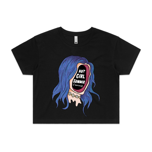 Not Girl Summer Tee by Lonely Kids Club. All clothing from our T-shirts to our shorts and hoodies are ethically made, and printed packed and shipped from Sydney.