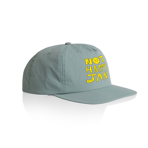 Not Happy Jan Cap by Lonely Kids Club. All clothing from our T-shirts to our shorts and hoodies are ethically made, and printed packed and shipped from Sydney.