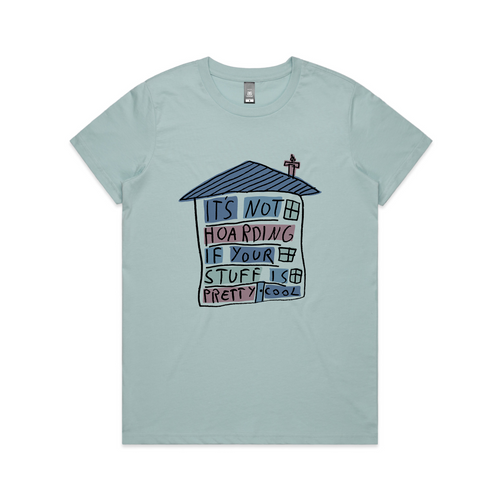 Not Hoarding Tee by Lonely Kids Club. All clothing from our T-shirts to our shorts and hoodies are ethically made, and printed packed and shipped from Sydney.