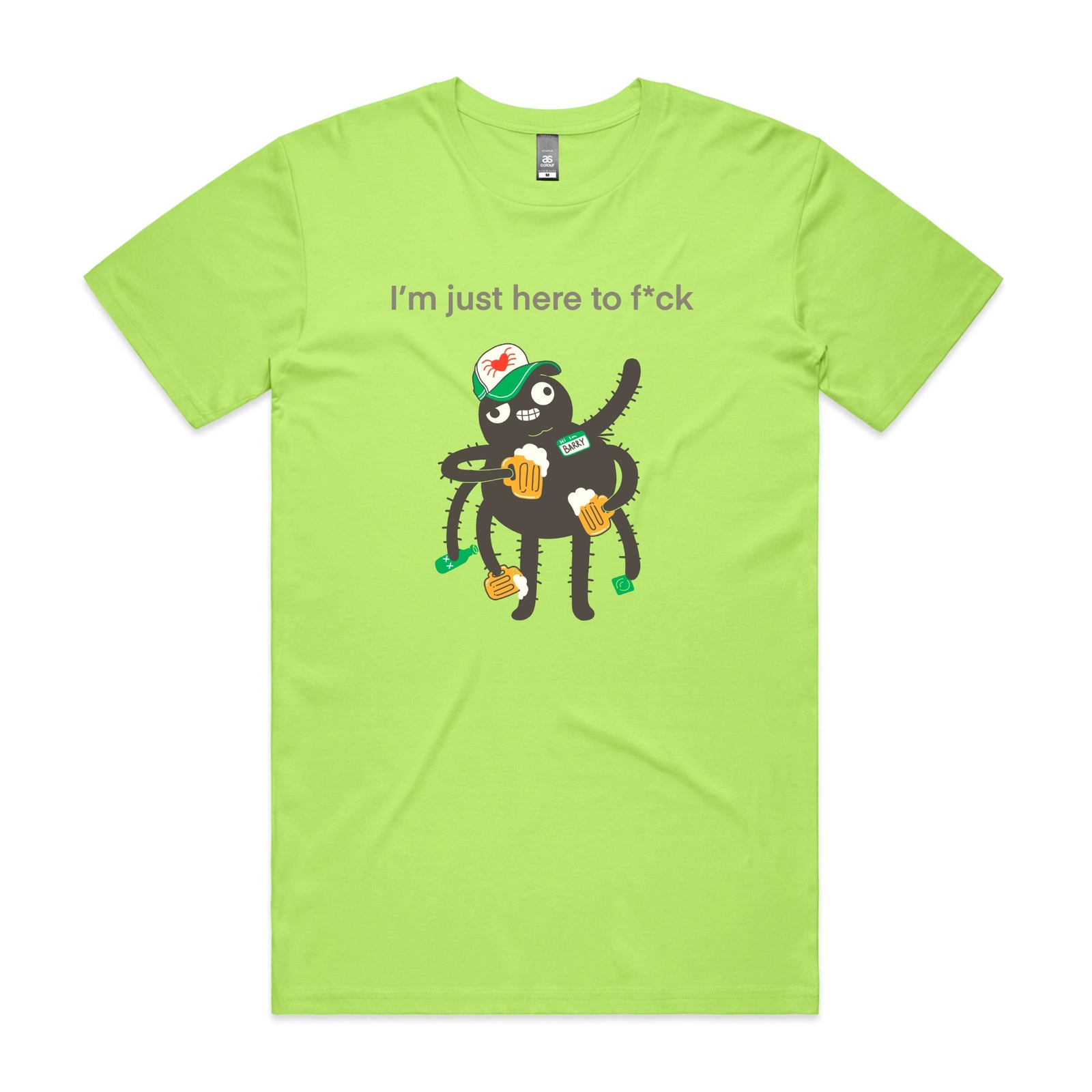 Not Just Here Tee by Lonely Kids Club. All clothing from our T-shirts to our shorts and hoodies are ethically made, and printed packed and shipped from Sydney.