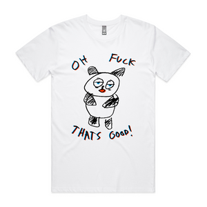 Oh Fuck That's Good Tee by Lonely Kids Club. All clothing from our T-shirts to our shorts and hoodies are ethically made, and printed packed and shipped from Sydney.