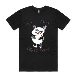Oh Fuck That's Good Tee by Lonely Kids Club. All clothing from our T-shirts to our shorts and hoodies are ethically made, and printed packed and shipped from Sydney.