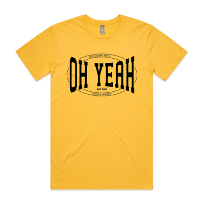Oh Yeah Tee by Lonely Kids Club. All clothing from our T-shirts to our shorts and hoodies are ethically made, and printed packed and shipped from Sydney.