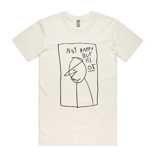 It's Okay To Be Sad Tee by Lonely Kids Club. All clothing from our T-shirts to our shorts and hoodies are ethically made, and printed packed and shipped from Sydney.
