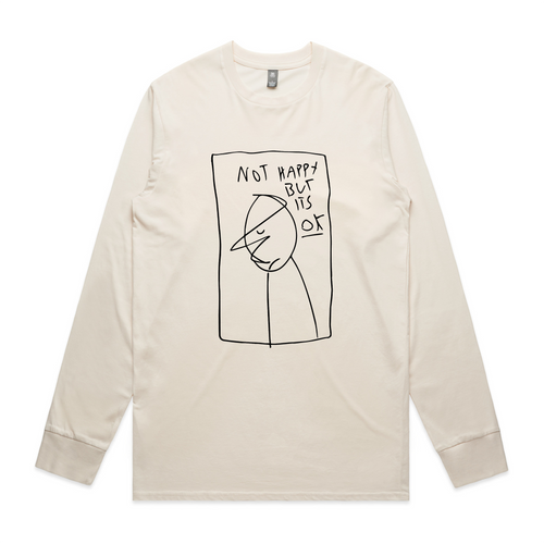 It's Okay To Be Sad Tee by Lonely Kids Club. All clothing from our T-shirts to our shorts and hoodies are ethically made, and printed packed and shipped from Sydney.