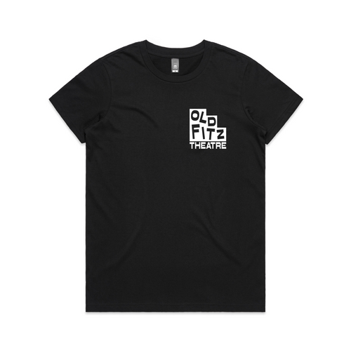 Old Fitz Theatre Tee by Lonely Kids Club. All clothing from our T-shirts to our shorts and hoodies are ethically made, and printed packed and shipped from Sydney.
