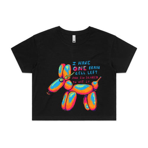 One Brain Cell Tee by Lonely Kids Club. All clothing from our T-shirts to our shorts and hoodies are ethically made, and printed packed and shipped from Sydney.