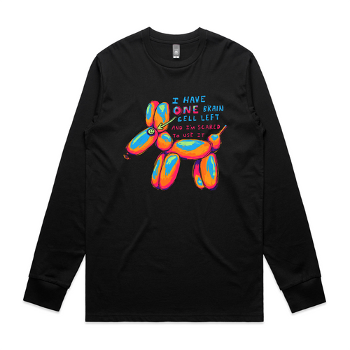 One Brain Cell Tee by Lonely Kids Club. All clothing from our T-shirts to our shorts and hoodies are ethically made, and printed packed and shipped from Sydney.
