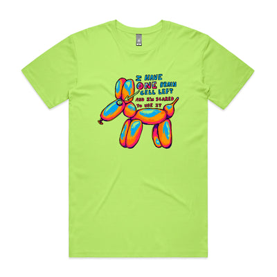 One Brain Cell Tee by Lonely Kids Club. All clothing from our T-shirts to our shorts and hoodies are ethically made, and printed packed and shipped from Sydney.