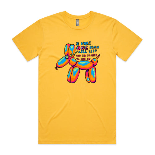 One Brain Cell Tee by Lonely Kids Club. All clothing from our T-shirts to our shorts and hoodies are ethically made, and printed packed and shipped from Sydney.