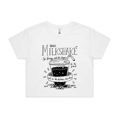 One Milkshake Tee by Lonely Kids Club. All clothing from our T-shirts to our shorts and hoodies are ethically made, and printed packed and shipped from Sydney.