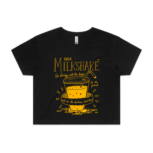One Milkshake Tee by Lonely Kids Club. All clothing from our T-shirts to our shorts and hoodies are ethically made, and printed packed and shipped from Sydney.