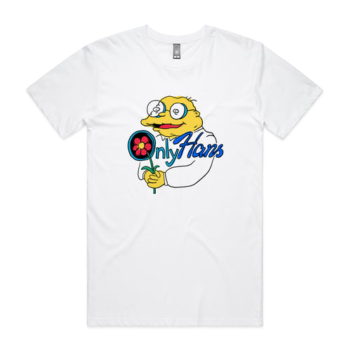 Only Hans Tee by Lonely Kids Club. All clothing from our T-shirts to our shorts and hoodies are ethically made, and printed packed and shipped from Sydney.