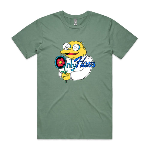 Only Hans Tee by Lonely Kids Club. All clothing from our T-shirts to our shorts and hoodies are ethically made, and printed packed and shipped from Sydney.