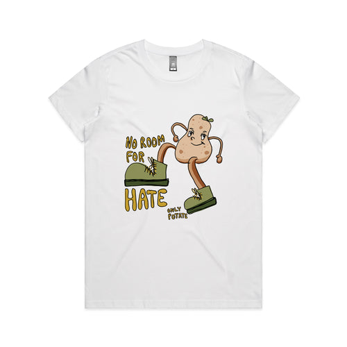 Only Potate Tee by Lonely Kids Club. All clothing from our T-shirts to our shorts and hoodies are ethically made, and printed packed and shipped from Sydney.