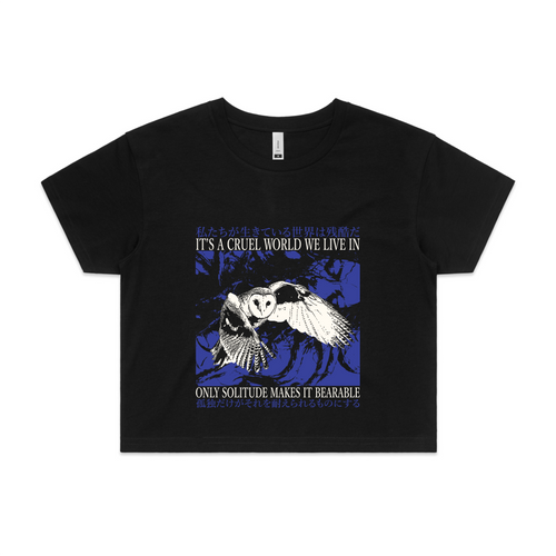 Only Solitude Tee by Lonely Kids Club. All clothing from our T-shirts to our shorts and hoodies are ethically made, and printed packed and shipped from Sydney.