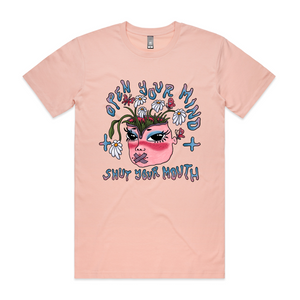 Open Your Mind & Shut Your Mouth Tee