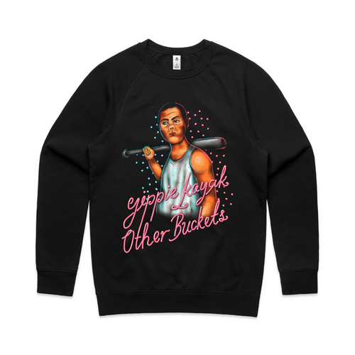 Other Buckets Jumper by Lonely Kids Club. All clothing from our T-shirts to our shorts and hoodies are ethically made, and printed packed and shipped from Sydney.