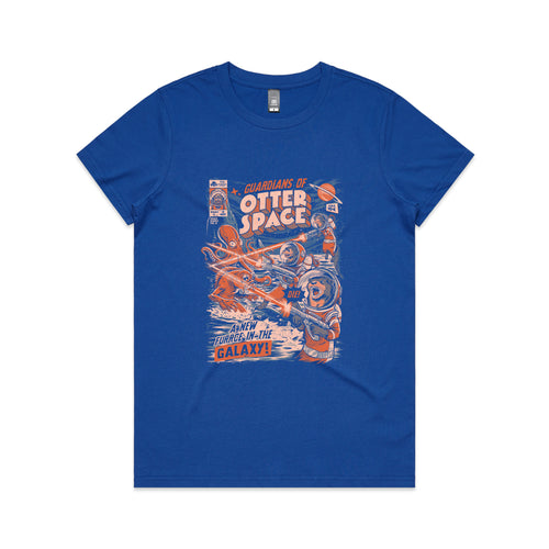 Otter Space Tee by Lonely Kids Club. All clothing from our T-shirts to our shorts and hoodies are ethically made, and printed packed and shipped from Sydney.